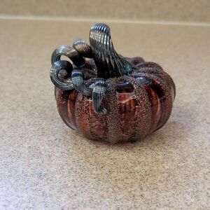 Handcrafted Blown Glass Pumpkin